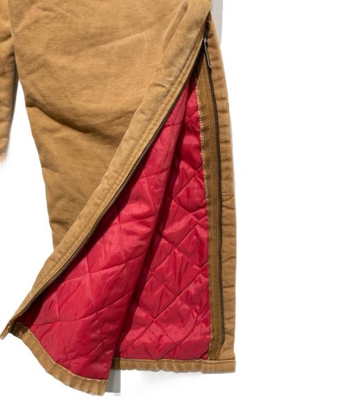 CarHartt（カーハート）CarHartt (カーハート) 裏キルトオーバーオール ブラウン サイズ:40×32の古着・服飾アイテム