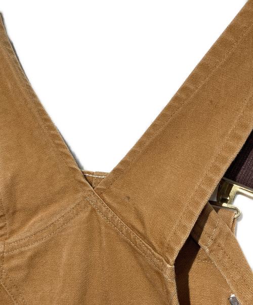 CarHartt（カーハート）CarHartt (カーハート) 裏キルトオーバーオール ブラウン サイズ:40×32の古着・服飾アイテム