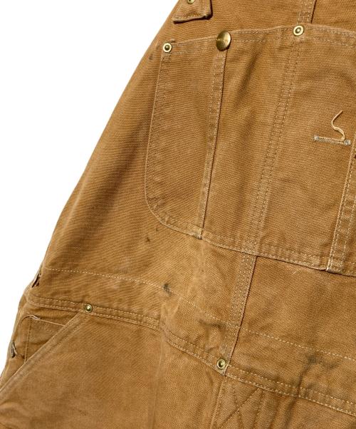 CarHartt（カーハート）CarHartt (カーハート) 裏キルトオーバーオール ブラウン サイズ:40×32の古着・服飾アイテム
