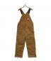 CarHartt（カーハート）の古着「裏キルトオーバーオール」｜ブラウン