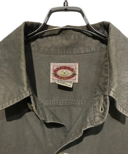 BANANA REPUBLIC（バナナリパブリック）BANANA REPUBLIC (バナナリパブリック) サファリシャツジャケット オリーブ サイズ:XLの古着・服飾アイテム