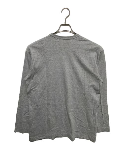 PLAY COMME des GARCONS（プレイコムデギャルソン）PLAY COMME des GARCONS (プレイ コムデギャルソン) Black Heart Long Sleeve Tee グレー サイズ:XXLの古着・服飾アイテム