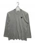 PLAY COMME des GARCONS（プレイ コムデギャルソン）の古着「Black Heart Long Sleeve Tee」｜グレー