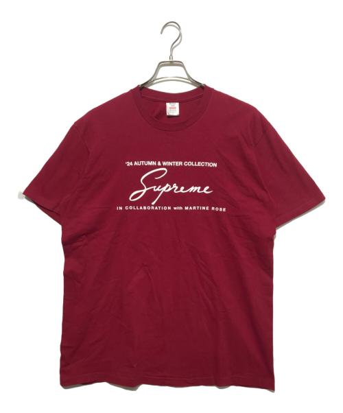 SUPREME（シュプリーム）Supreme (シュプリーム) Martine Rose (マーティン・ローズ) 24AW×Martine Rose Tee Cardinal レッド サイズ:Lの古着・服飾アイテム
