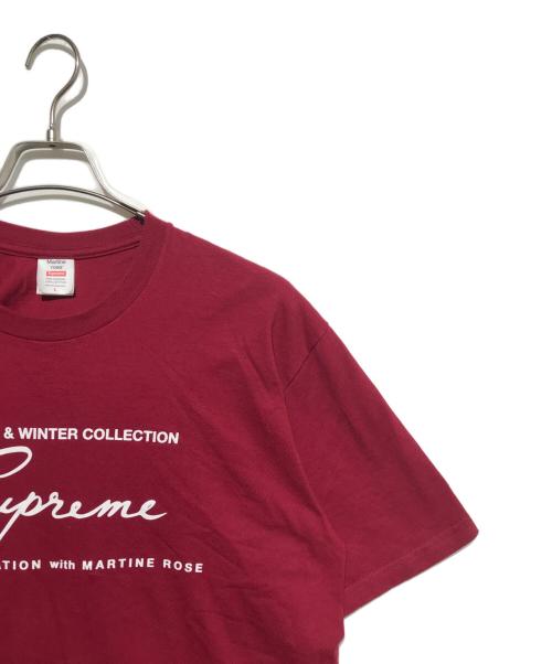 SUPREME（シュプリーム）Supreme (シュプリーム) Martine Rose (マーティン・ローズ) 24AW×Martine Rose Tee Cardinal レッド サイズ:Lの古着・服飾アイテム