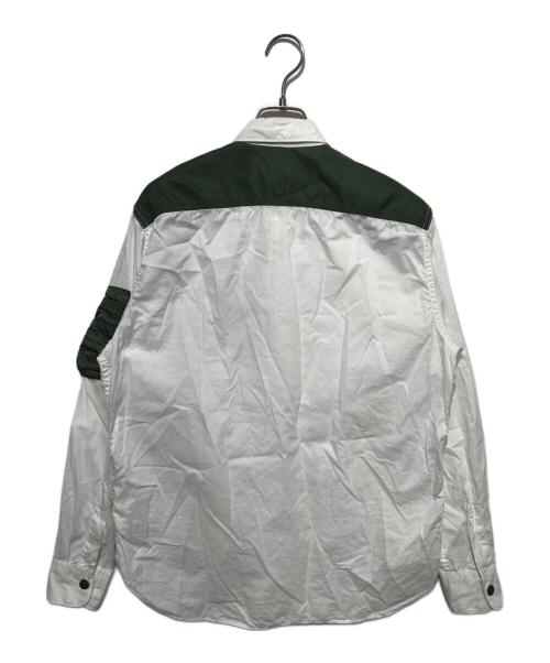 COMME des GARCONS HOMME（コムデギャルソン オム）COMME des GARCONS HOMME (コムデギャルソン オム) ミリタリードッキングシャツ ホワイト サイズ:Sの古着・服飾アイテム