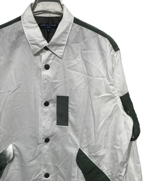 COMME des GARCONS HOMME（コムデギャルソン オム）COMME des GARCONS HOMME (コムデギャルソン オム) ミリタリードッキングシャツ ホワイト サイズ:Sの古着・服飾アイテム