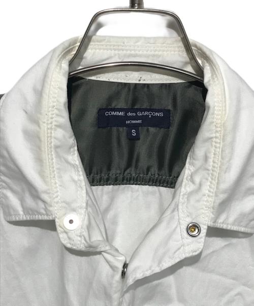 COMME des GARCONS HOMME（コムデギャルソン オム）COMME des GARCONS HOMME (コムデギャルソン オム) ミリタリードッキングシャツ ホワイト サイズ:Sの古着・服飾アイテム