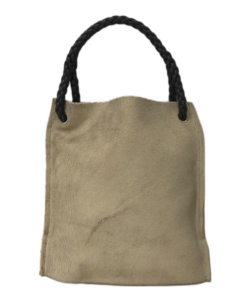 beautiful people（ビューティフルピープル）beautiful people (ビューティフルピープル) towel leather small one shoulder bag ベージュ×ブラックの古着・服飾アイテム