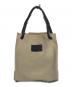 中古・古着 beautiful people (ビューティフルピープル) towel leather small one shoulder bag ベージュ×ブラック：15000円