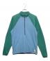 senchi designs（センチデザイン）の古着「ハーフジップニット」｜ブルー×グリーン