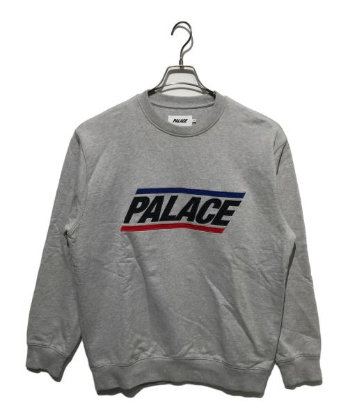PALACE（パレス）PALACE (パレス) BASIC LOGO CREW グレー サイズ:Mの古着・服飾アイテム