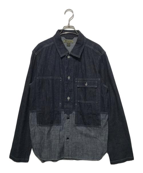 NIGEL CABOURN（ナイジェルケーボン）NIGEL CABOURN (ナイジェルケーボン) ユーティリティシャツジャケット インディゴ サイズ:50の古着・服飾アイテム