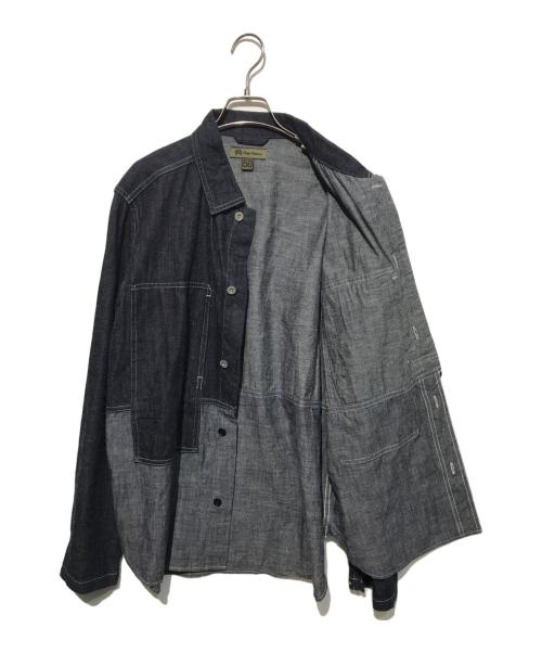 NIGEL CABOURN（ナイジェルケーボン）NIGEL CABOURN (ナイジェルケーボン) ユーティリティシャツジャケット インディゴ サイズ:50の古着・服飾アイテム
