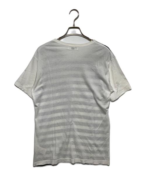 Yohji Yamamoto pour homme（ヨウジヤマモト プールオム）Yohji Yamamoto pour homme (ヨウジヤマモト プールオム) ボーダーTシャツ ネイビー×ホワイト サイズ:３の古着・服飾アイテム