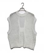 ADOREアドーア）の古着「ミックスパターンニットベスト」｜ホワイト