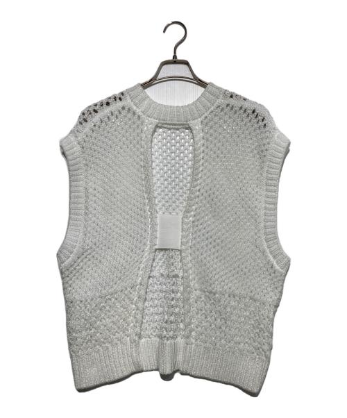 ADORE（アドーア）ADORE (アドーア) ミックスパターンニットベスト ホワイト サイズ:38の古着・服飾アイテム