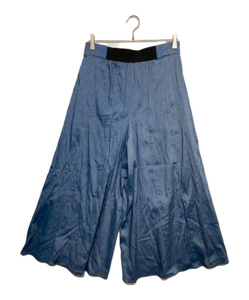 ADORE（アドーア）ADORE (アドーア) レーヨンツイルフレアロングパンツ ブルー サイズ:38 未使用品の古着・服飾アイテム