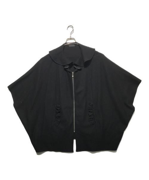 TO BE CHIC（トゥービーシック）TO BE CHIC (トゥービーシック) フリルケープ ブラック サイズ:Xの古着・服飾アイテム