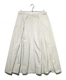 ADORE（アドーア）の古着「パウダータッチタフタスカート」｜ライトグレー