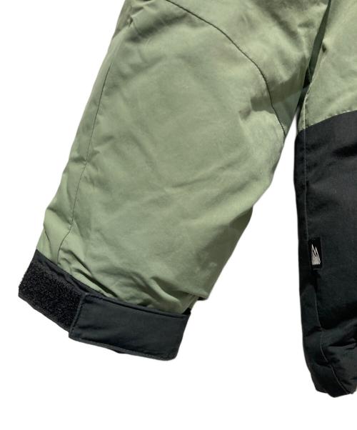 FIRST DOWN（ファーストダウン）FIRST DOWN (ファーストダウン) ダウンジャケット グリーン×ブラック サイズ:Sの古着・服飾アイテム