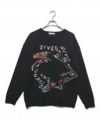 GIVENCHYジバンシィ）の古着「グリッチウール セーター」｜ブラック