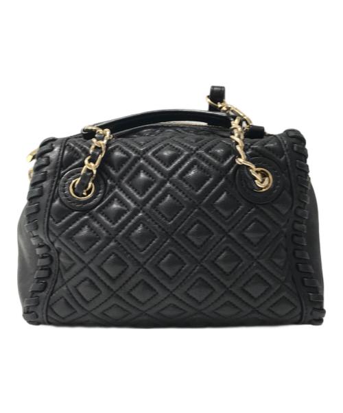 TORY BURCH（トリーバーチ）TORY BURCH (トリーバーチ) レザーショルダーバッグ ブラックの古着・服飾アイテム
