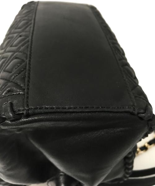 TORY BURCH（トリーバーチ）TORY BURCH (トリーバーチ) レザーショルダーバッグ ブラックの古着・服飾アイテム