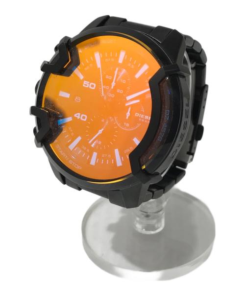 DIESEL（ディーゼル）DIESEL (ディーゼル) GRIFFED リストウォッチ ブラックの古着・服飾アイテム