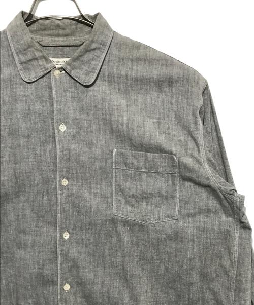 ROBE DE CHAMBRE COMME DES GARCONS（ローブドシャンブル コムデギャルソン）ROBE DE CHAMBRE COMME DES GARCONS (ローブドシャンブル コムデギャルソン) ラウンドカラーシャツ グレー サイズ:Freeの古着・服飾アイテム