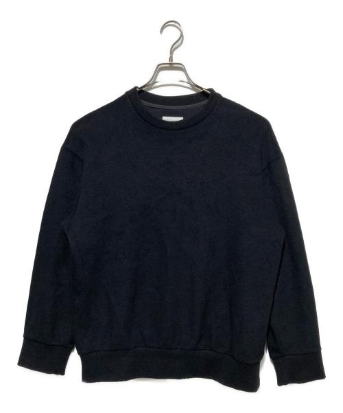 ONE GRAVITY（ワングラヴィティ）ONE GRAVITY (ワングラヴィティ) ビーバージャージークルーネックスウェット ブラック サイズ:sの古着・服飾アイテム