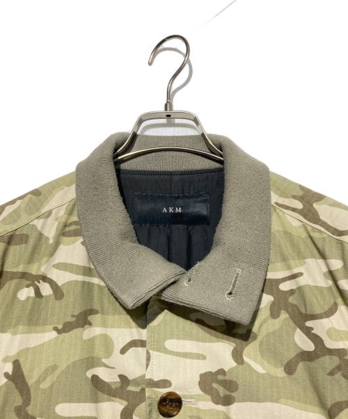 AKM（エーケーエム）AKM (エーケーエム) カモバルスタージャケット グリーン×ホワイト サイズ:Ｌの古着・服飾アイテム