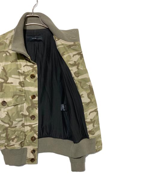 AKM（エーケーエム）AKM (エーケーエム) カモバルスタージャケット グリーン×ホワイト サイズ:Ｌの古着・服飾アイテム