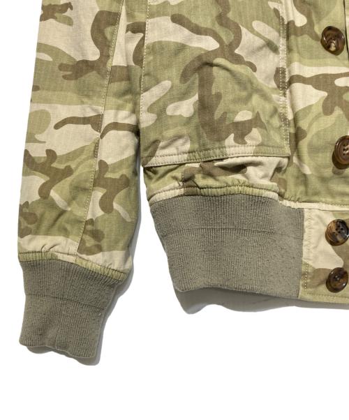 AKM（エーケーエム）AKM (エーケーエム) カモバルスタージャケット グリーン×ホワイト サイズ:Ｌの古着・服飾アイテム