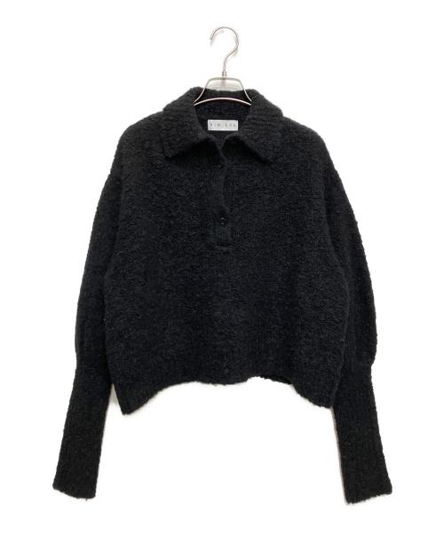 RIM.ARK（リムアーク）RIM.ARK (リムアーク) Boucle short knit ブラック サイズ:38の古着・服飾アイテム
