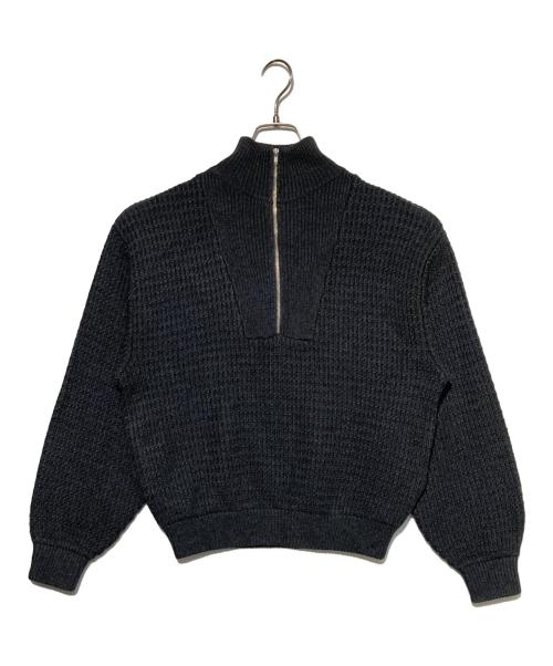RIM.ARK（リムアーク）RIM.ARK (リムアーク) Zip up over knit グレー サイズ:36の古着・服飾アイテム
