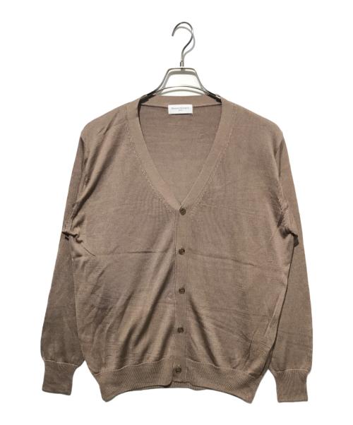 rencontrant（レンコントラント）RENCONTRANT (レンコントラント) シルクカーディガン ベージュ サイズ:ｓの古着・服飾アイテム