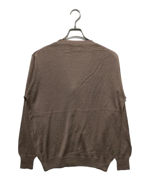 rencontrant（レンコントラント）RENCONTRANT (レンコントラント) シルクカーディガン ベージュ サイズ:ｓの古着・服飾アイテム
