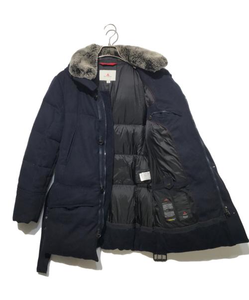 PEUTEREY（ピューテリー）PEUTEREY (ピューテリー) フーデッドウールダウンジャケット ネイビー サイズ:48の古着・服飾アイテム