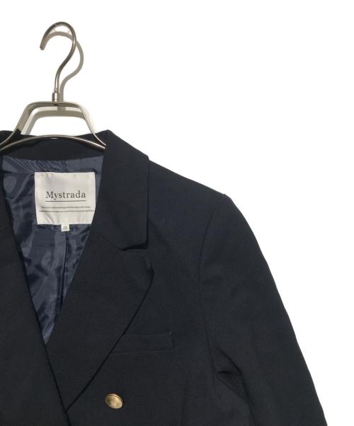Mystrada（マイストラーダ）Mystrada (マイストラーダ) ダブルジャケット ネイビー サイズ:38の古着・服飾アイテム