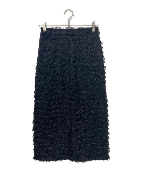 Gypsohila（ジプソフィア）Gypsohila (ジプソフィア) Feather Skirt ブラック サイズ:38の古着・服飾アイテム