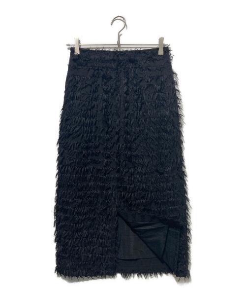 Gypsohila（ジプソフィア）Gypsohila (ジプソフィア) Feather Skirt ブラック サイズ:38の古着・服飾アイテム