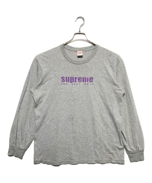 SUPREME（シュプリーム）SUPREME (シュプリーム) The Real Shit L/S Tee グレー サイズ:Ｍの古着・服飾アイテム