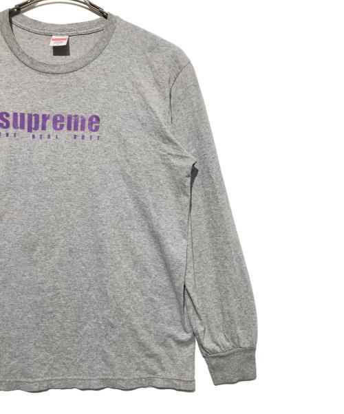 SUPREME（シュプリーム）SUPREME (シュプリーム) The Real Shit L/S Tee グレー サイズ:Ｍの古着・服飾アイテム