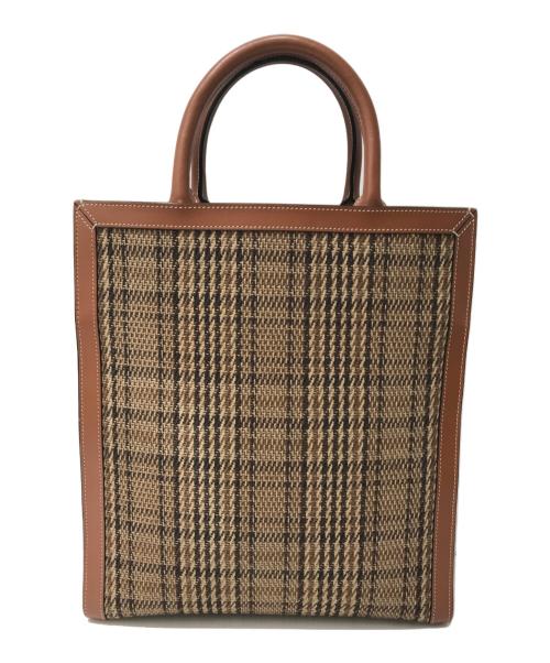 CELINE（セリーヌ）CELINE (セリーヌ) バーティカルカバスモール2WAYショルダーバッグ ブラウンの古着・服飾アイテム
