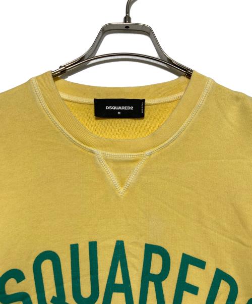 DSQUARED2（ディースクエアード）DSQUARED2 (ディースクエアード) ロゴスウェット イエロー サイズ:Ｍの古着・服飾アイテム