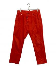 DSQUARED2（ディースクエアード）の古着「デニムパンツ」｜レッド