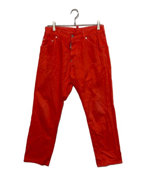 DSQUARED2（ディースクエアード）DSQUARED2 (ディースクエアード) デニムパンツ レッド サイズ:44の古着・服飾アイテム