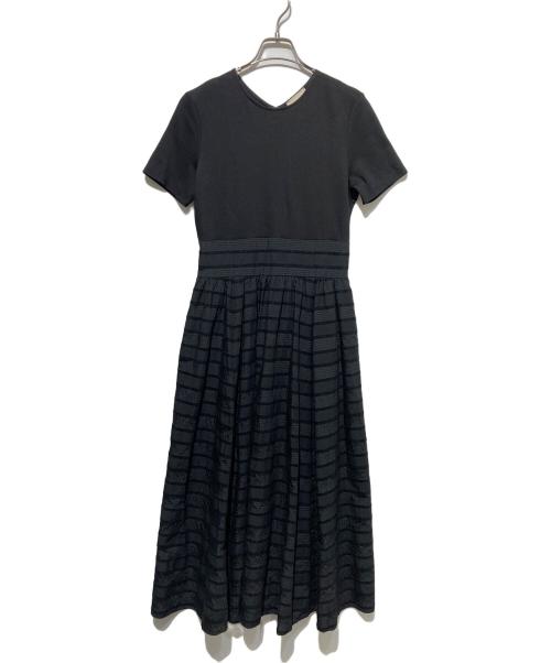 UNITED ARROWS TOKYO（ユナイテッドアローズトウキョウ）UNITED ARROWS TOKYO (ユナイテッドアローズトウキョウ) フィット＆フレア ワンピース ブラック サイズ:38の古着・服飾アイテム