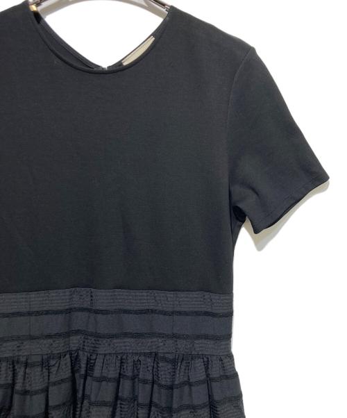 UNITED ARROWS TOKYO（ユナイテッドアローズトウキョウ）UNITED ARROWS TOKYO (ユナイテッドアローズトウキョウ) フィット＆フレア ワンピース ブラック サイズ:38の古着・服飾アイテム